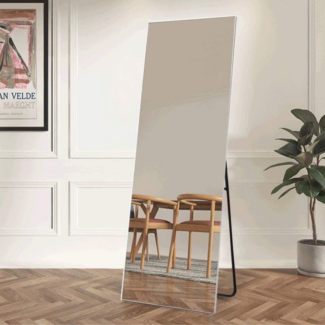 Beauty Salon Full Length Mirror Floor Mirror with Standing Holder 